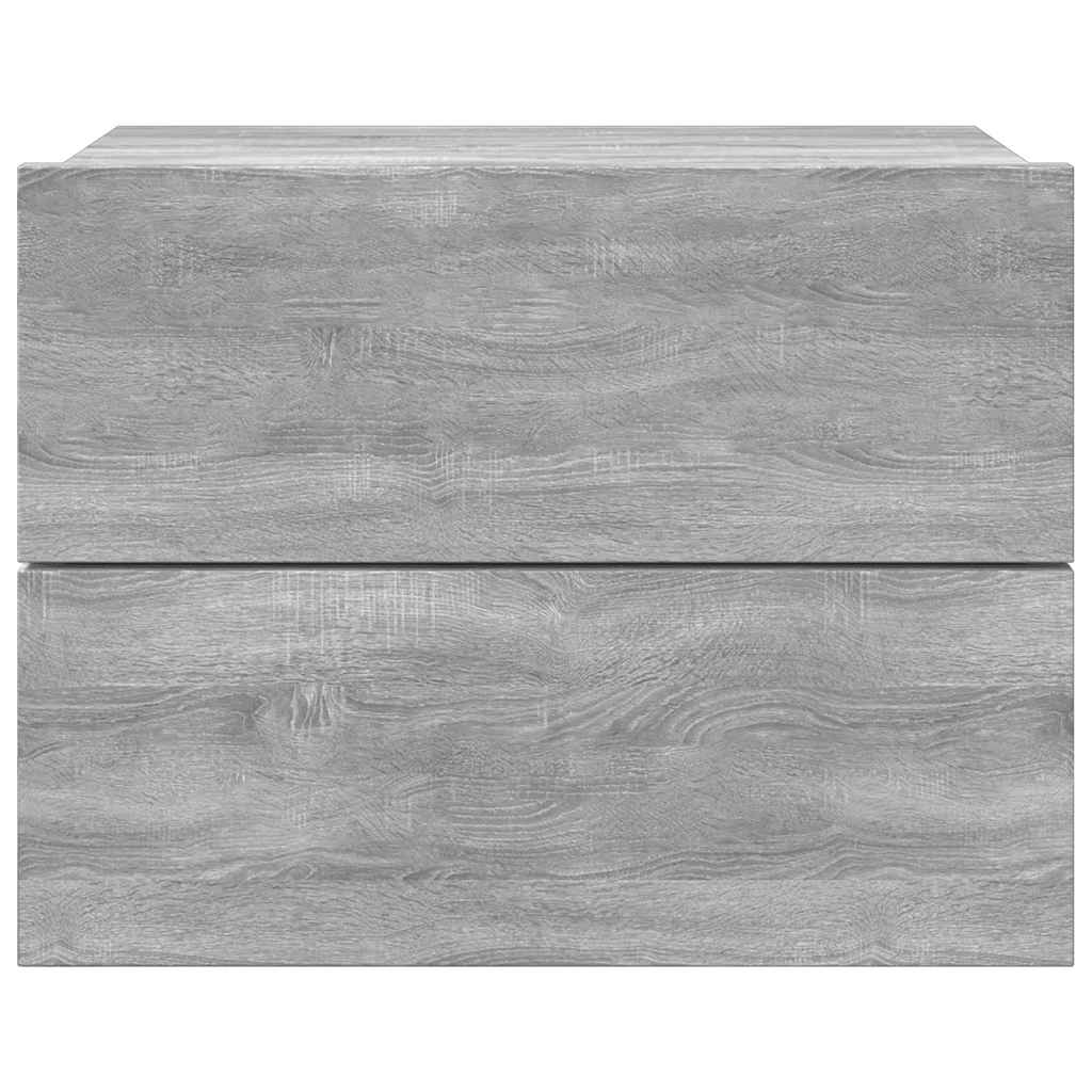 Nachttisch Grau Sonoma 40x30x30 cm Holzwerkstoff
